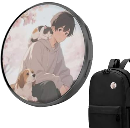 Electrónica con Pin,Pantalla Táctil IPS HD con Batería Recargable | Pin LED Digital con Pantalla,para Viajes Diarios, Vacaciones, Cosplay, Eventos, Coleccionistas, Adolescentes y Adultos