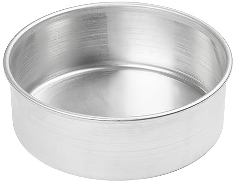 Winco Heavy-Duty Round Aluminum Layer Cake Pan, 8 x 3