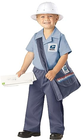 California Costumes Toddler Postman Costume Blue