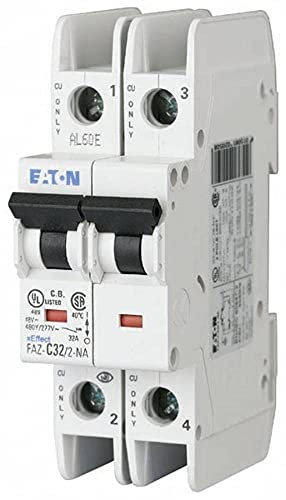 Eaton 102187 Disjoncteur, 10 A, 2P, protection d'écran Char