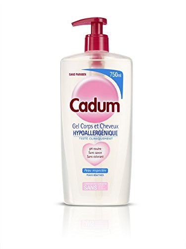 Cadum Gel corps et cheveux, peaux réactives - Le flacon de 750 ml