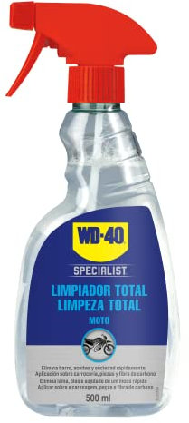 WD-40 34241 Limpiador Total para Moto, Color Transparente, 500 ml
