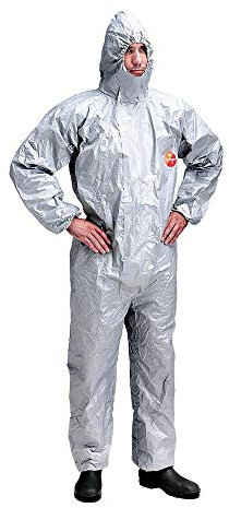 DuPont Tych-F-Cha5S_Xxxl Schutzanzug, Grau/Stahlblau, XXXL Größe