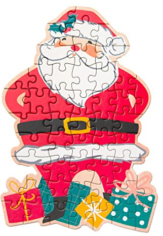 Talking Tables Puzzle natalizio da 50 pezzi per bambini | Giochi dai 3 anni in su puzzle per bambini, scatola per la vigilia di Natale, regalo, idee per riempire la calza