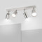 Ketom Deckenstrahler 4 Flammig - GU10 Deckenstrahler LED Mattes Nickel - Modern Deckenlampe Strahler -Deckenleuchte Schwenkbar - Ohne Leuchtmittel