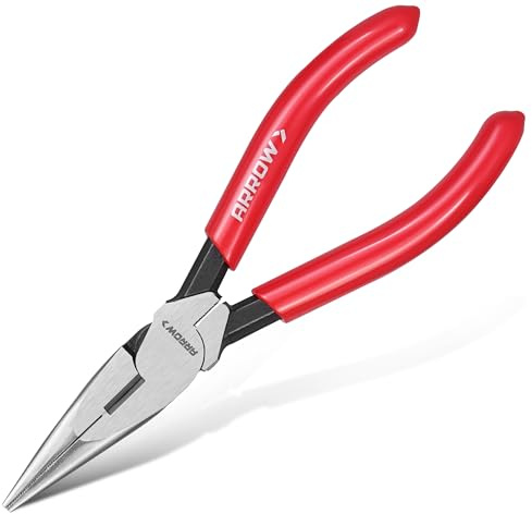 ARROW 6 High Leverage Needle Nose Pliers, Long Nose Pliers