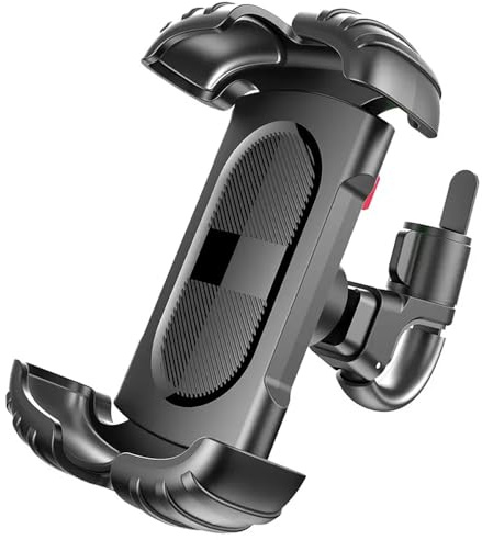IBISTORA Secure Lock Bike Phone Holder: Quick Setup, 360° Rotating Bicycle Smartphone Mount for 4.7”-6.8” Phones, Fits Mountain, Scooter, Motorbike, Pram, and Cycle Handlebars.