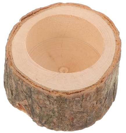 GALPADA Gamelle Bois pour Hamster Mangeoire Lavable pour Chinchilla Distributeur de Nourriture Résistant à Usure Bol pour Petit Animal