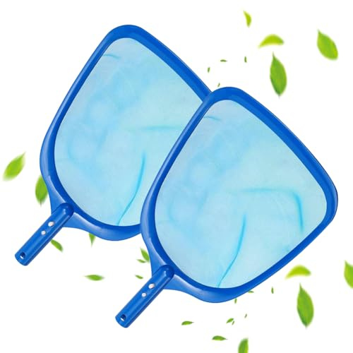 BNGXR 2 Paquetes de Recogehojas para Piscinas, Recoge Hojas para Piscinas Red Piscina Limpieza Recogehojas Plano Piscina Recogedor Hojas Piscina para Spas, Estanques, Jacuzzis, Piscina, Fuente