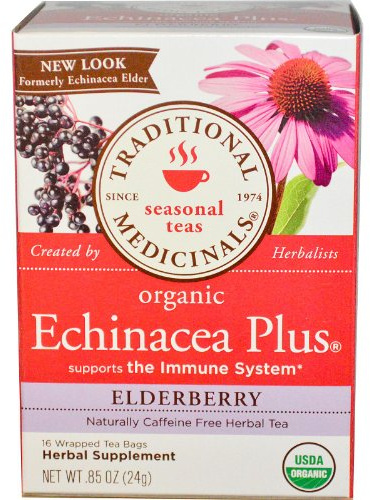 Traditional Medicinals Teas Blends Echinacea Elder Organic Blend's Tea