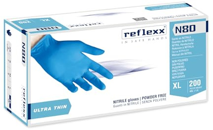 Engångs latexhandskar med pulver (XL)