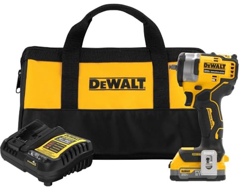 Dewalt 20V Max 3/8In Impact Wrench & Powerstack Compact Battery
