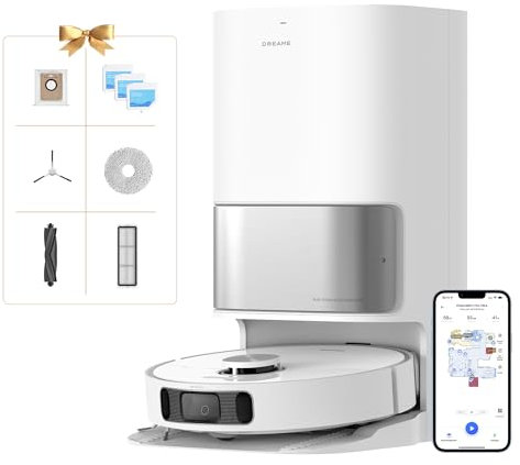 dreame L10s Ultra Robot Vacuum Cleaner with Mop, 5300Pa Robot Vacuum Cleaner Self Cleaning, Lidar Navigation, Dual Rotary Mopping, 3D Obstacle Detection, Robotic Vacuum for Hard Floor&Carpet