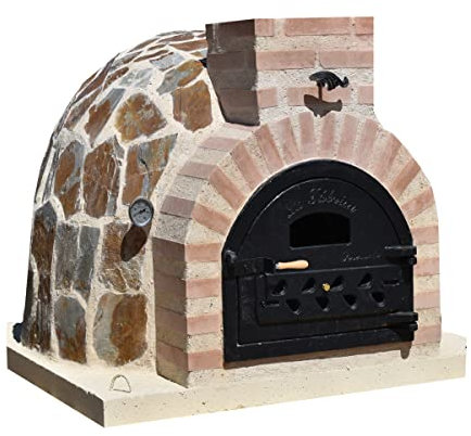 Horno de Leña de La Fábrica de Pereruela. Horno de Barro.Horno de Pizza. Horno para hacer pan, pollo, asados, tartas. Horno Piedra Natural Multicolor H-80