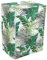 Waterproof Dust Cover for Front Load Washing Machines Stylish Green Tropical Print Uv Protection Easy to Install Ideal for Indoor and Outdoor Use