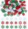 Vordpe 100 pezzi Decorazione natalizia in legno Decorazione fiocco di neve, Decorazione sparsa Fiocco di neve in legno, Decorazione fiocco di neve 20 mm per artigianato fai-da-te