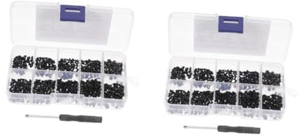 Gadpiparty 2sets Flat Head Caps Screws Countersunk Bolts Carbon Steel for Ssd Hard Drive