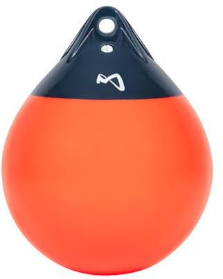 Mesle Kugelfender Globe, ø 30 cm orange, Fender Boje, Bootsfender rund aufblasbar, Ankerboje, Fender Boot Schiff Yacht, Markierungsboje