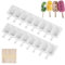 2 Piezas Moldes helados silicona 8 Cavidades, Molde Silicona Para Helado, Molde Barra Helado, Mini Moldes Polos para Helados, Helados Moldes DIY, Moldes Silicona Paletas
