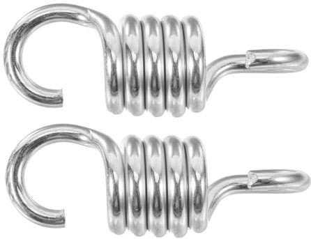 TOYANDONA 2pièces Ressorts Galvanisés pour Balancelle Et Hamac Kit Accessoires Robustes pour Chaises Suspendues Porche Et Jardin Crochets De Suspension Résistants Corrosion