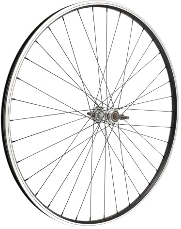 28 Inch Bicycle Rear Wheel Aluminium Rim 36 Spoke High Flange Hub for Trekking/City Bike