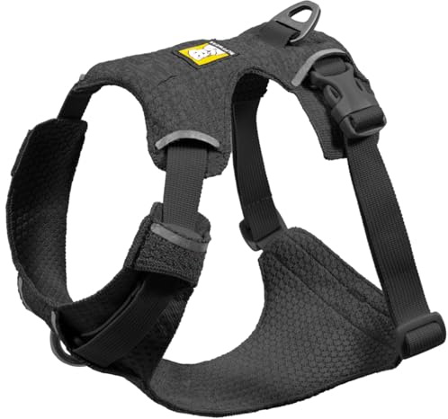 Ruffwear, Front Range Flex Dog Harness, Engineered Knit Construction for Ultimate Fit and Mobility, Lightweight Flexible Everyday Harness with Dual Leash Clips, Basalt Gray, X-Small