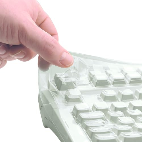 CHERRY WetEx, Flexibe Tastatur-Schutzfolie für CHERRY G84-4100, Ohne Windows-Tasten, Sicherer Schutz vor Verschmutzung durch Flüssigkeiten, Staub, Fremdkörper