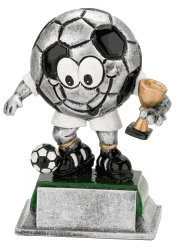 S.B.J - Sportland - Fußball-Figur, Höhe ca. 12 cm, Schwarz-weiß, Torte-Dekoration, Figur, Geburtstag, monochrom