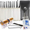 20 Piece Lock Picking Set with Training Locks & Credit Card Pick - Beginner & Locksmith Training