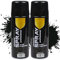 Etrexonline Pintura Spray Multicolor Profesional 400ml Adecuado Metal Madera y Plástico - Color Negro Brillo (Paquete de 2)