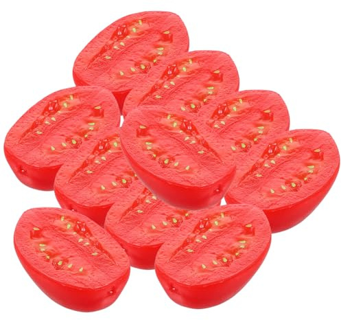 JOINPAYA 10 pezzi di pomodori artificiali,pomodori finti per la decorazione di verdure artificiali,pomodori,pomodori di simulazione di dimensioni normali,decorazioni per la casa