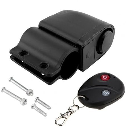 Rurunklee Alarme pour vélos, alarme de vélo contre le vol, système d'alarme puissant pour scooter avec télécommande – Système d'alarme de sécurité pour vélo électrique, moto, vélo