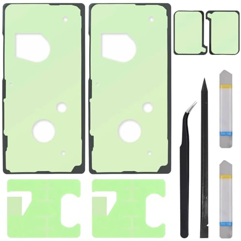 ZHUROUPU Batteri baksidesskydd självhäftande klistermärke för Galaxy Note 20 Ultra N986B N985F 6,9 tum 2020, utbytesbatterilock vattentätt lim med batteri och kameralim (2 st)