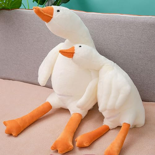 Ponjauk 50cm Plüsch Gans Stofftier Ente Weiß Riesen Gans Kuscheltier Riesige Enten Plüschtier Groß Giant Goose Plush Huge Duck Plushies Toy