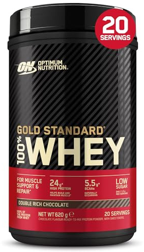 Optimum Nutrition Gold Standard 100% Whey Proteína en Polvo, 620g