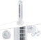 AREBOS Ventilateur tour | 50 Watt | oscillation 60° | 3 niveaux de vitesse | ventilateur avec poignée | blanc | silencieux
