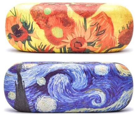 2 custodie per occhiali, custodia rigida, custodia portatile per occhiali, antigraffio, per occhiali da sole per uomo e donna, per miopia