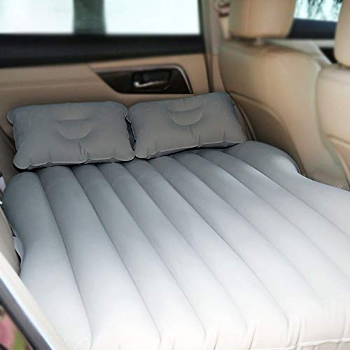 Sinbide Matelas Gonflable Voiture Multifonctionnel Pliant avec la Pompe à air électrique Siège Air d'auto avec 2 Oreillers Lit Gonflable Voiture extérieur Camping Voyage