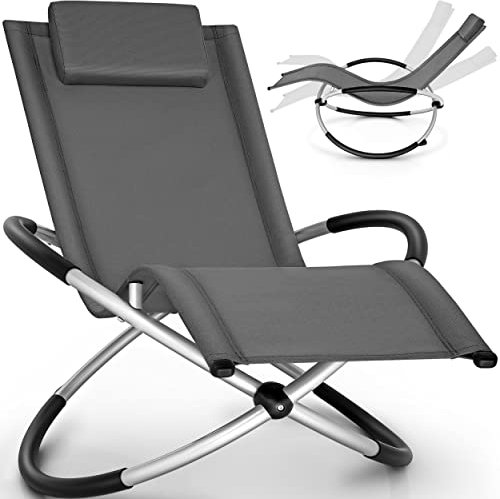 tillvex Chaise Longue de Jardin pour la Relaxation | Fauteuil Pliant Résistante aux Intempéries | Charge de 180KG | Thermoactive