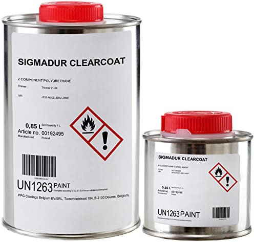 PPG Peinture Revêtement pour bateaux Peinture pour la construction navale 1l incolore Peinture pour sol extérieur et intérieur, peinture de sol pour garage, piscine ou façade, peinture résistante