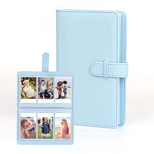 Fotoalbum med 108 fickor för Fujifilm Instax Mini 9 Mini 8/Mini 90/Mini 25/Mini 11/Mini 12 Polaroid foton, omedelbar kamera, tillbehör – minialbum, blå