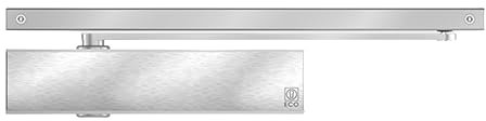 Der ECO Newton TS-31 GS-K Schließkraft 1 – 3 nach EN ist ein hochwertiger Türschließer Obentürschließer mit Gleitschiene für die Direktmontage in eleganter RAL 9006 ECO silber Farbe