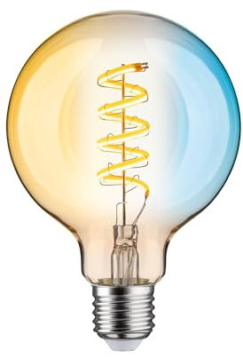 Paulmann 29159 Filament 230V Smart Home Zigbee LED Globe G95 E27 600lm 7,5W Tunable White dimmbar Gold Leuchtmittel