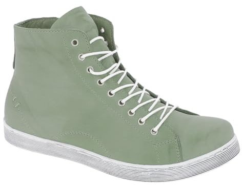Andrea Conti Damen High Top Sneaker, Peppermint, 35 EU