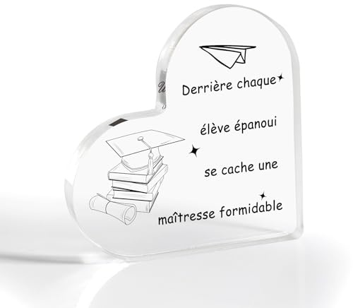 Cadeau Maitresse d'école Fin d'année, Cadeaux Maitresse d'école, Acrylique Maîtresse, Cadeau pour Maitresse d'ecole, Merci Maitresse Cadeau, Idee Cadeau Maitresse, Cadeau Professeur Aesh Atsem Creche