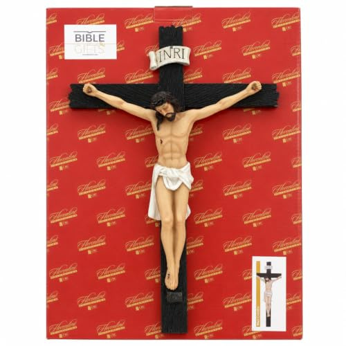 Biblegifts Florentine Resin Hanging Crucifix 16 inch Large Cross
