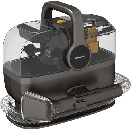Mellerware - Aspirador para Tapicería Cleany Carpet 600w | Limpieza eficaz con función Wet&Dry | Boquilla 2 en 1 | Succión duradera | Elimina manchas y líquidos en colchones, sofás y alfombras