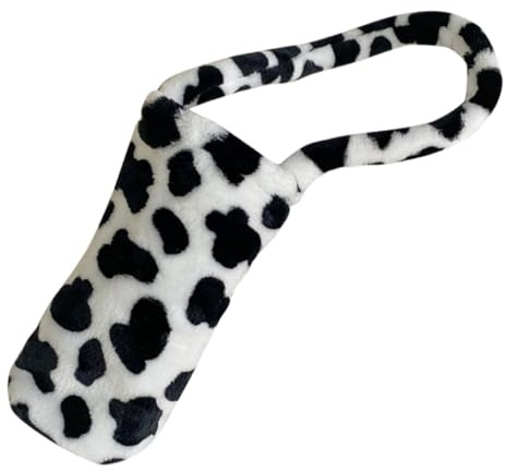 VICASKY Housse de Bouteille d'Eau en Peluche Anti-Brûlure Bandoulière Étui Portable Isolant pour Gourde Compatible Inox et Plastique Léger et Pratique pour Randonnée et Voyage