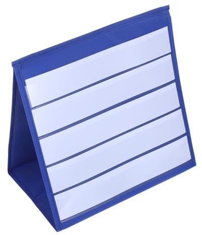 Alipis Portadocumenti Tascabile da Tavolo in Pvc 30,5x33 Cm Grafico Tascabile Pieghevole per Insegnanti, Supporto per Tabella Orario Lezioni e Organizzatore per Piccoli Gruppi in Aula