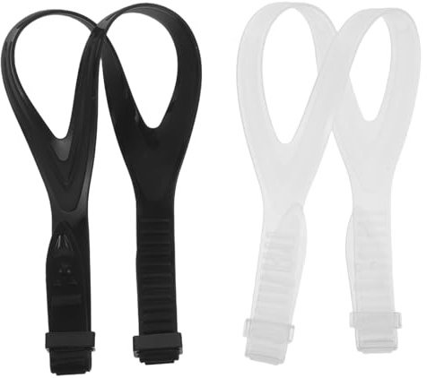TOMETURE 2 cinturini di ricambio per maschera subacquea - Cinturino in silicone per maschera da sub - Fascia per la testa per attrezzatura da snorkeling e per uomo e donna